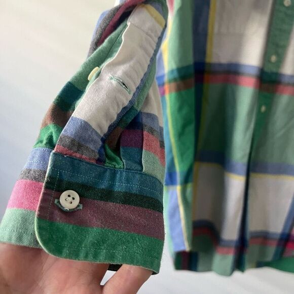 Polo Ralph Lauren Men's Multicolor Plaid Button-Up Long-Sleeve Shirt Size Small - Picture 3 of 7